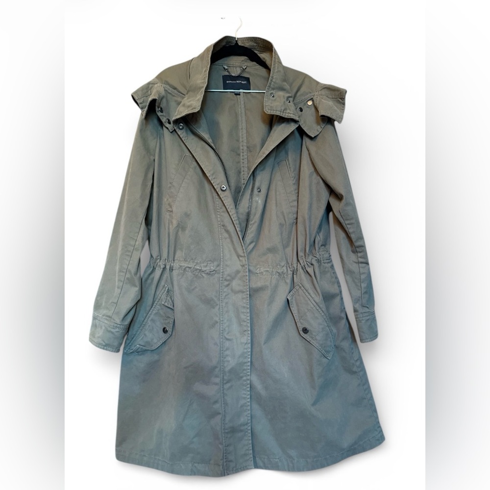 Banana Republic Olive Trench Coat